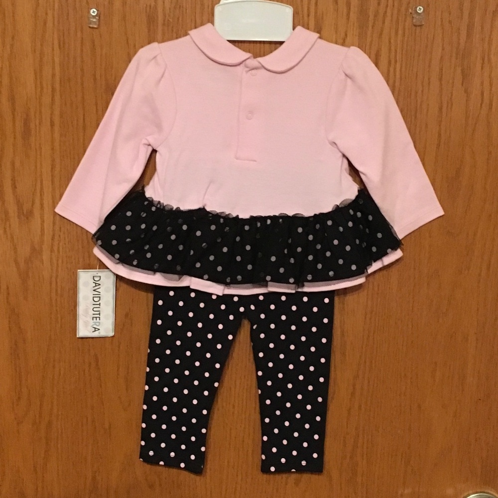 Davidtutera baby girl set NWT size 3-6 months. - Picture 2 of 7